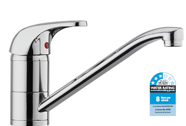 MES open vented standard single lever sink mixer