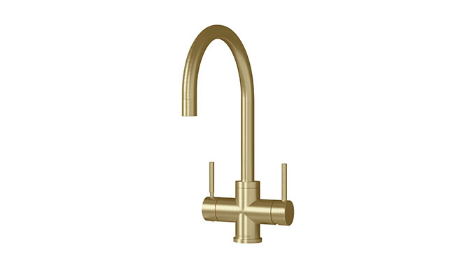 Design-Kollektion 3in1 Tap in Brushed Gold