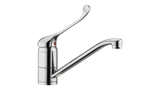 MES open vented standard single lever sink mixer